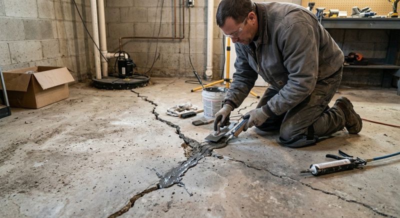 Cracked Basement Floor Repair in Estero, FL