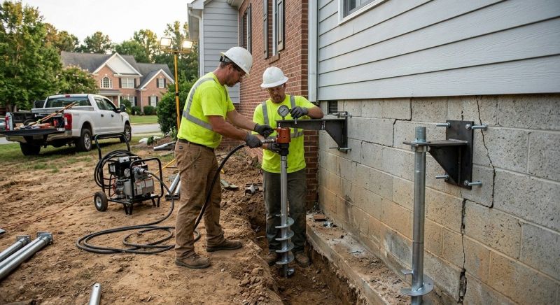 Helical Piers Installation in Estero, FL